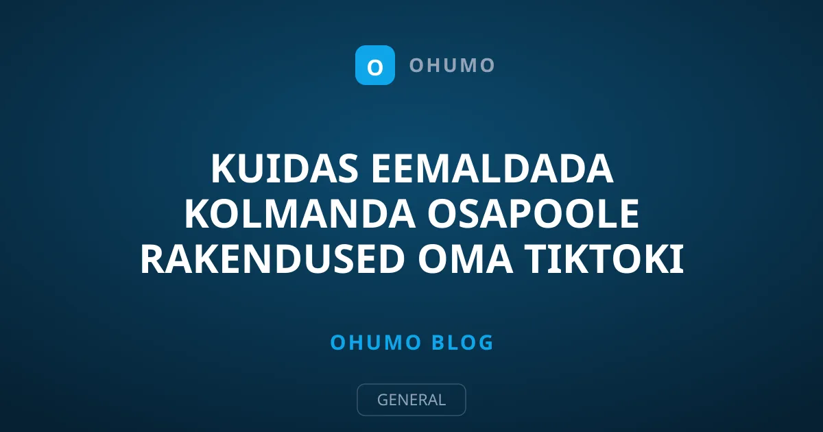 Kuidas eemaldada kolmanda osapoole rakendused oma TikToki kontolt